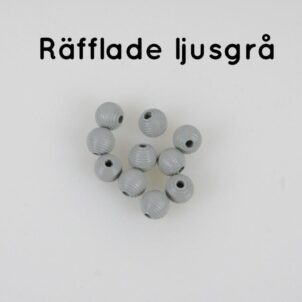 Räfflade träpärlor