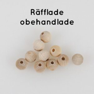 Räfflade träpärlor