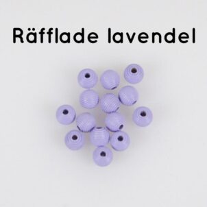 Räfflade träpärlor