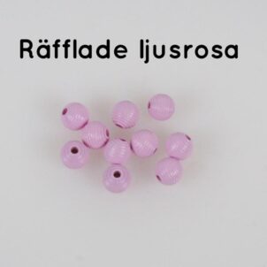 Räfflade träpärlor