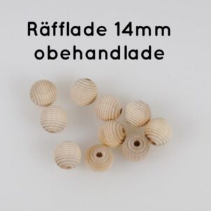 Räfflade träpärlor