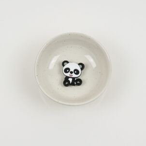 Silikonmotiv - grå panda