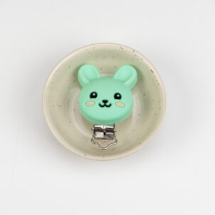 Silikonclips - mint kanin